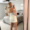 NWT White denim skort size large Photo 4