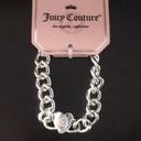 Juicy Couture New  Silver Chain & Pave Heart Bracel Photo 0