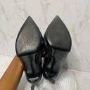 Saint Laurent  Heels Black Stiletto Studded Cap Toe Platform Pumps Size 38.5 Photo 7