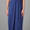 Mara Hoffman $359 NWT Anthropologie  0 Bustier Dress Maxi Blue Knit Embroidery Photo 0