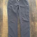 FIGS  Charcoal Gray & Pink High Waisted Yola Skinny Scrub Pants Size Small Photo 8