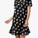 Mud Pie  Crepe black floral Dress medium Photo 4