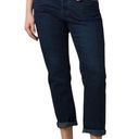 prAna New  Buxton Mid Rise Slim Boyfriend Jeans Stretch Denim Deep Blue Size 14 Photo 0