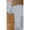 Weatherproof Vintage  Women's Striped Drop Shoulder Top Gray Sz Medium NWT P1-217 Photo 2