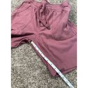 Athleta  Farallon Bermuda Shorts Pull On Drawstring Pockets M Tawny Rose Pink Photo 7