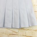 Brandy Melville  Dana Pleated Buckle Skirt Womens One Size Light Blue Adjustable Photo 7