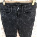 Vince  Dylan Ankle Skinny Black Floral Jeans Photo 3