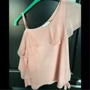 Mary & Mabel Pink One Shoulder Top In Size Small Photo 2