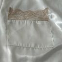 Victoria's Secret Vintage Victoria’s Secret white satin embroidered maxi robe, size L gold label Photo 4