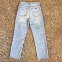 Rolla's  Original High Rise Straight Jean in Comfort Sky Size 30 Raw Hem Photo 4