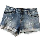 sts blue ‎ Women's Size 28 Medium Wash Denim Shorts Distressed Photo 0