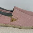 Olukai Pink Rose Sea Salt Canvas Women's Kuala Pa'a Kapa Slip On Espadrille Photo 5