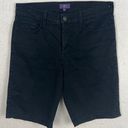 NYDJ  Women's Black Bermuda Style Denim Shorts Five Pocket Versatile  Size 8 Photo 0