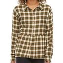 Arizona Jeans Arizona Jean Co Women’s Long Sleeves Flannel Button down Cotton Plaid Shirt Sz S Photo 0