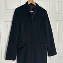 Theory  Long Wool Cashmere Angora Single Breasted Coat Photo 0