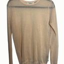 Maison Scotch  Sheer Peach Cover Up Long Sleeve Sweater Size 3 (medium 8) Photo 0