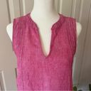 Sigrid Olsen  - 100% Linen Pink Sleeveless Dress With Pockets - Size SMALL Photo 1