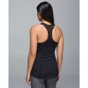 Lululemon  Pedal Pace Tank Workout Activewear Black Women's 2 High Neck Zip Front Photo 1