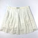 Vince  Grid Weave Skirt Women's 6 White‎ Photo 2