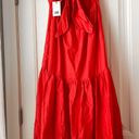 Jason Wu Halter Neck Red Midi Dress Photo 1