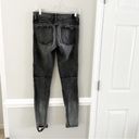 Vince  Black Ombre Moto Jeans Dylan Skinny Size 27 Photo 1