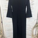 Eliza J  Women's Bell Sleeve Wide Leg One Piece Jumpsuit Black 2 Dressy Cocktail Photo 12