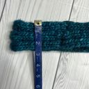 Hand Knot Teal Wool Headband with Twist Green Photo 2