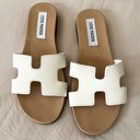 Steve Madden Women's Hoku Slide Sandals White Size 5.5M Casual Summer Photo 0