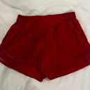 Lululemon Red Hotty Hot Shorts 2.5 Inch Photo 1