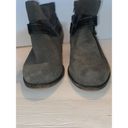 Sonoma Women’s  Leather Dress Ankle Boots Side Zip Buckle Strap Gray Size 7.5 Photo 2