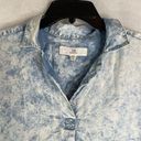 Thread and Supply  Short Sleeve Acid Wash Stonewash Top Women's Size Large Photo 2