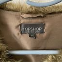 Top Shop Brown Faux Fur Vest Photo 1