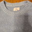 Lou & grey  Sweater Women's Medium Pullover Baby Blue Chunky Knit Scoop Neck Photo 2