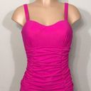 Gottex New. Pink  ruched tankini top. 32D. New Photo 0