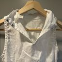 Garnet Hill  Coastline Linen Sleeveless Scalloped edge top, size XS Photo 12