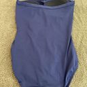 Tommy Bahama  Navy Blue Pearl Shirred Bandeau One-Piece Swimsuit Size 8 Photo 5