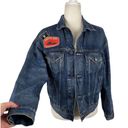 Polo  Ralph Lauren Women’s Nautical Patchwork Blue Denim Trucker Jacket Small Photo 11