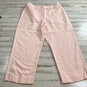 Liz Claiborne Linen Cotton Blend Wide Leg Cropped Pants Like New Photo 4