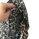 Fashion Magazine  Tan & Black Leopard Animal Print One Arm Blouse Women Sz L Photo 4