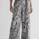 EXPRESS Stylist Super High Waisted Satin Pleated Wide Leg Pant Photo 0