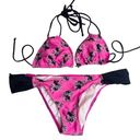 Joe Boxer new  ☼ Unicorn Print 2 Piece String Bikini Set ☼ Hot Pink ☼ Size XS Photo 0