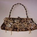 Chateau  Evening Bag with Shells & Wooden Beads Photo 0