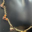 Monet  Garnet Gold Tone Elegant Necklace Photo 13