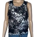 Balance Collection Black Floral Athletic Tank Top Photo 0