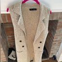 Love Tree  Tan Colored Long Line Cardigan Vest size Small Photo 0