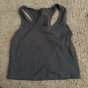 Basic Grey Cropped Tank Size M Photo 0