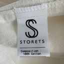Storets  Brianna Oversized Cotton Blazer in White Size S/M Women's Photo 5