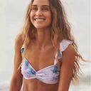 Beach Riot NEW  Free People Poppy Bikini Top candy skies tie dye, M Photo 2