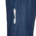 CAbi  3045 Slim Boyfriend Distressed Straight Leg Denim Blue Jeans Size 8 Photo 3