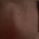 Traveluxe Purse Womens Medium Sized Brown Tote Leather Handbag Classic Preppy Photo 4